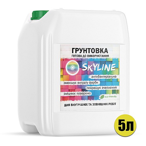 Грунтовка акриловая глубокопроникающая готовая к применению SkyLine 5л Белый