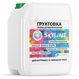 Грунтовка акриловая глубокопроникающая готовая к применению SkyLine 10л Белый