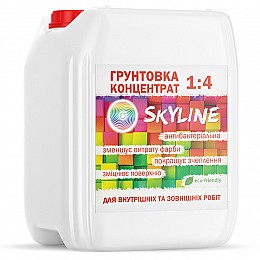 Грунтовка акриловая глубокопроникающая концентрат 1:4 SkyLine 5л Белый