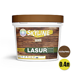 Лазурь декоративно-защитная для обработки дерева SkyLine LASUR Wood Кипарис 400 мл