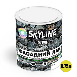 Фасадный лак акриловый для камня мокрый эффект Stone SkyLine Глянцевый 0.75 л