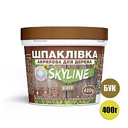 Шпаклевка для дерева готовая к применению акриловая SkyLine Wood Бук 400 г