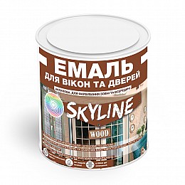 Эмаль акриловая для окон и дверей водорастворимая SkyLine Wood 400 мл Белый