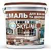 Емаль акрилова для вікон і дверей на водній основі SkyLine Wood 3 л Білий