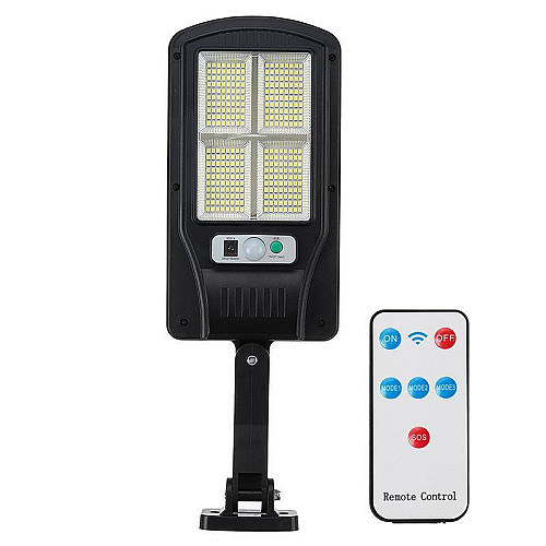Уличный настенный светильник Solar Light BK-4-320SMD с пультом ДУ и солнечной батареей LED фонарь