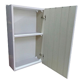 Шкафчик пластиковый для ванной комнаты без ручки Mikola-M 35 см Белый