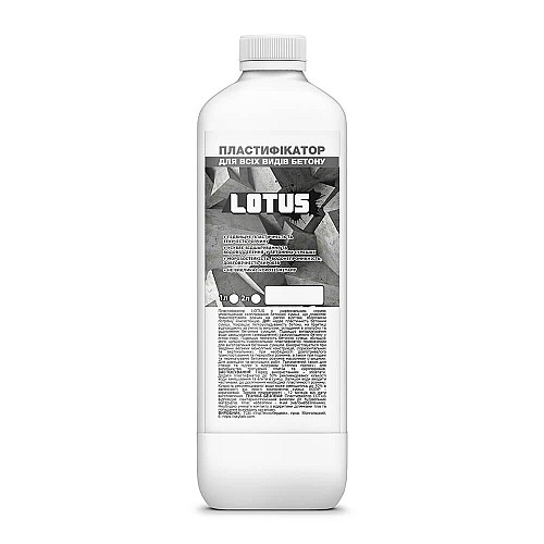 Пластификатор для всех видов бетона противоморозный LOTUS 1л