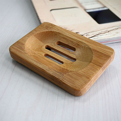 Мыльница из бамбука Lebond ECOS24 Bamboo Soap-dish Classic 12х8 см Натуральное дерево