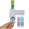 Дозатор зубной пасты Toothpaste Dispenser для детей и взрослых, с держателем для зубных щеток белый