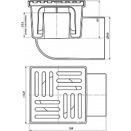 Трап горизонтальный Ani Plast Ta1112