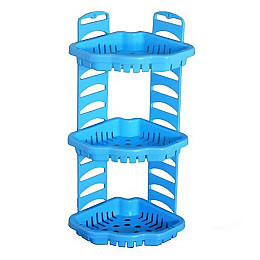 Полка настенная Efe plastics Роса 21х21х59см MEF-D-01-2 Голубая (SK000667)