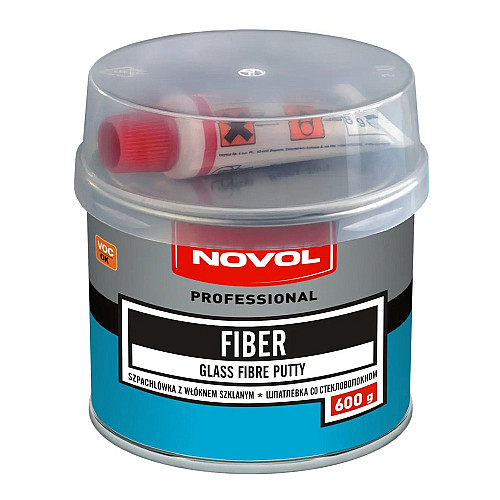 Шпаклевка автомобильная со стекловолокном Novol FIBER 0.6 кг