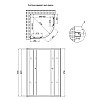 Душевая Кабина Lidz Latwa Sc90X90.Sat.mid.gr (Llsc9090Satmidgr2)