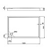 Душевий піддон Qtap Tern 3012812 120X80X12См + Сифон