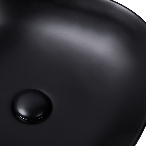 Умывальник (Раковина-Чаша) Qtap Kolibri С Донным Клапаном Qt10112144Mbmb Matt Black