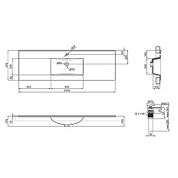 Умывальник (Раковина-Чаша) Qtap Albatross E С Донным Клапаном Qt01119150Ew White