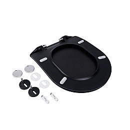 Сидіння для унітазу Qtap Robin/Scorpio з мікроліфтом Slim Qt99U184Uf450Mb