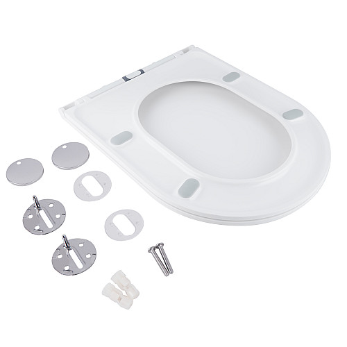 Сидіння для унітазу Qtap Robin/Scorpio з мікроліфтом Slim Qt99Hxu09W
