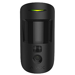 Беспроводной датчик движения Ajax MotionCam black (PhOD) с фотофиксацией по тревоге и по запросу