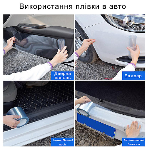 Противоударная защитная плёнка на окна Avio 115 мкм 40х152,4 см 119-8627255