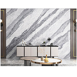 Самоклеящаяся виниловая плитка Sticker Wall SW-00001447 Серый мрамор набор (6 рулонов) 3600х2800х2мм
