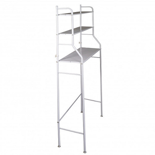 Полиця-стелаж над пральною машиною RIAS Laundry Rack TW-106 підлогова 68х26х168 см Білий (3_01646)