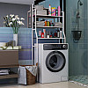 Полиця-стелаж над пральною машиною RIAS Laundry Rack TW-106 підлогова 68х26х168 см Білий (3_01646)