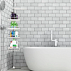 Стійка з полицями для ванної кімнати RIAS Multi Corner Shelf кутова 2.6 м Біла (3_01685)