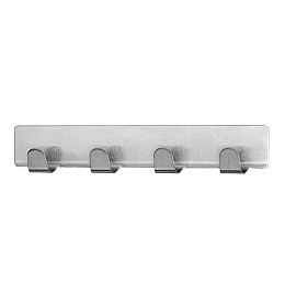 Вешалка самоклеящаяся 4 крючка LK 16*3.5см 107-10227466
