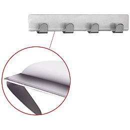 Вішалка самоклеюча 4 крючки LK 16*3.5см 107-10227466