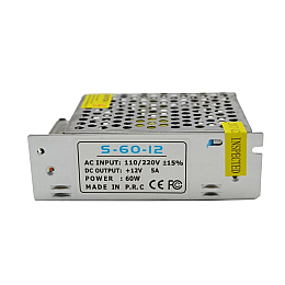 Блок живлення адаптер RIAS S-60-12 12V 5A 60W Метал (3_00714)