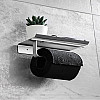 Держатель туалетной бумаги Trend-Box с полочкой из алюминия DAXINI TPH-Al Type-B Серебристый