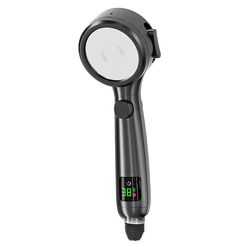 Лейка для душа RIAS RS-33 с LED индикатором температуры 4 режима Black
