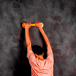 Поручень Lesko STWU-048 30 см для інвалідів прямий з нержавіючої сталі покритий ABS пластиком