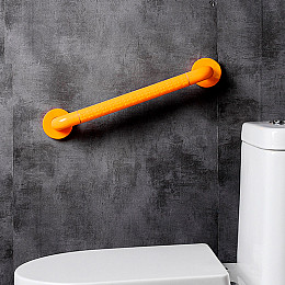 Поручень Lesko STWU-048 50 см для інвалідів прямий з нержавіючої сталі покритий ABS пластиком