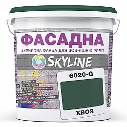 Краска Акрил-латексная Фасадная Skyline 6020-G (C) Хвоя 3л