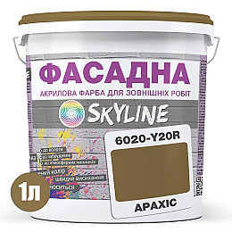 Краска Акрил-латексная Фасадная Skyline 6020-Y20R (C) Арахис 1л