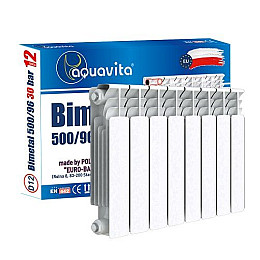 Секция радиатора биметаллического Aquavita 500/100 D12, 30 бар