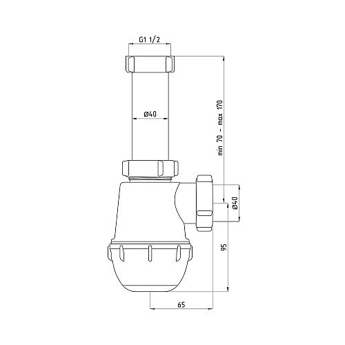 Сифон Для Кухонной Мойки Aniplast A0120Eu