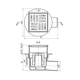 Трап Горизонтальный Ani Plast Та5604Eu