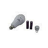 LED лампочка LMI 20W E27 свет белый 1500LM с аккумулятором 2*18650 (8442)