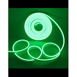 Неоновая гибкая лента силиконовая герметичная LED Neon Flex 0764 12V-220V 5 м Зеленый