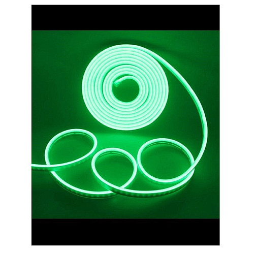 Силиконовая лента NEON LED 0764 5 метров 12V-220V Green