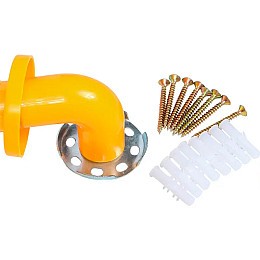 Поручень Lesko STWU-048 для інвалідів прямий з нержавіючої сталі покритий ABS пластиком 100 см