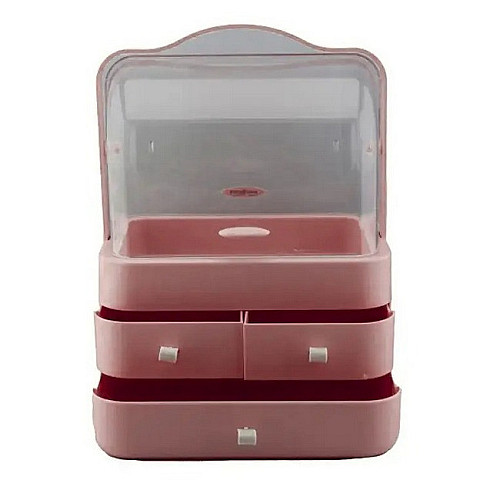 Органайзер для косметики настольный Stenson Cosmetics Storage Box LD-288 Pink