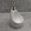 Дозатор жидкого мыла 350 мл с подставкой для губки BonaDi 851-313 White