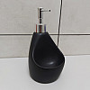 Дозатор жидкого мыла 350 мл с подставкой для губки BonaDi 851-312 Black