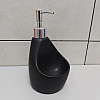 Дозатор жидкого мыла 350 мл с подставкой для губки BonaDi 851-312 Black