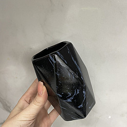 Набір аксесуарів для ванної кімнати 3 предмети Чорний мармур Bona Di 851-318