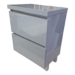 Пластиковая напольная тумба The MIX Лями Grey 3297 tought 100 см